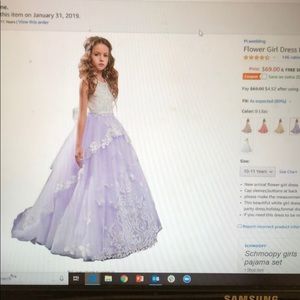 Flower girl or girl party dress